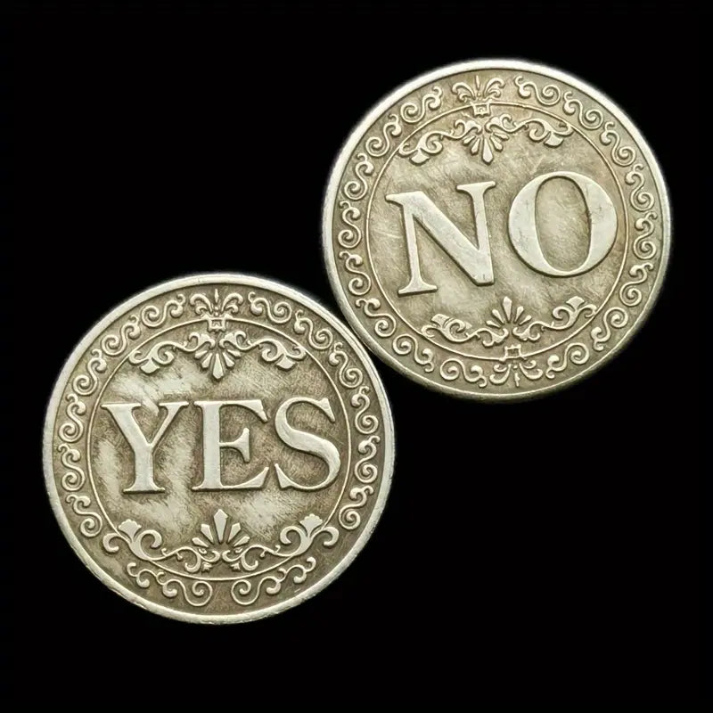 YES/NO Letter Coin – High-Quality Copper Metal