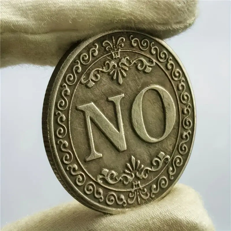 YES/NO Letter Coin – High-Quality Copper Metal