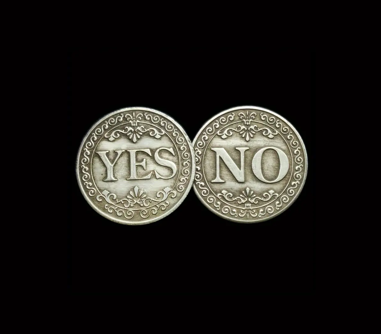 YES/NO Letter Coin – High-Quality Copper Metal
