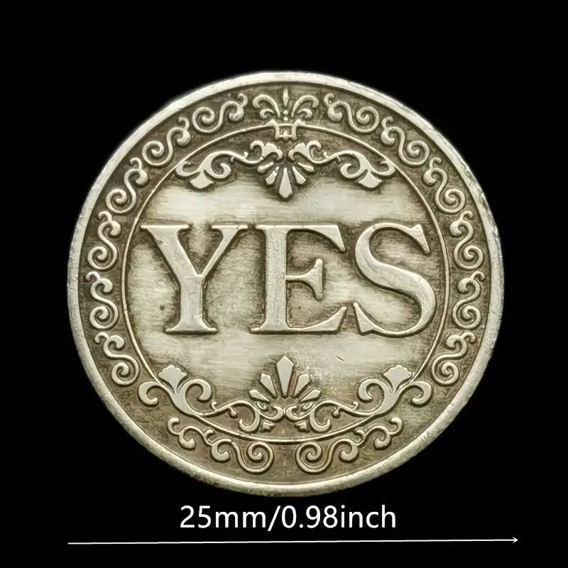 YES/NO Letter Coin – High-Quality Copper Metal