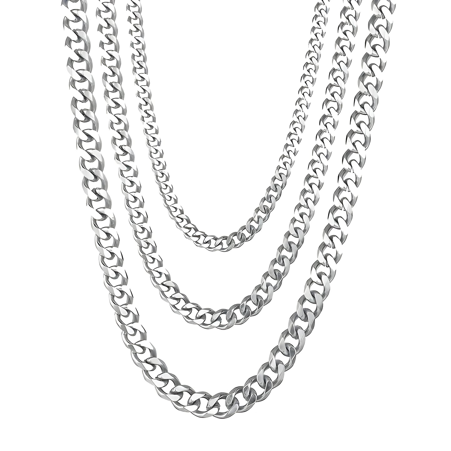 1pc Titanium Steel Men's Necklace, Stainless Steel