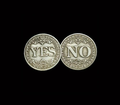 YES/NO Letter Coin – High-Quality Copper Metal